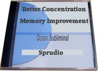 Sprudio Better Concentration/Improve Your Concentration Subliminal CD Ocean Wave
