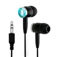 Penguin and Baby Chick Nestling Novelty in-Ear Earbud Headphones - Black