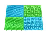 2PCS Soft and 2PCS Pain Feeling Kewang Foot Massage Toe Mat Health Care Acupuncture Shiatsu Circulation Reflexology (pebbleblue) … (mixer2g2b)