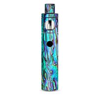 Skin Decal Vinyl Wrap for Smok Pen 22 Starter Kit | Vape Stickers Skins Cover| Abalone Ripples Green Blue Purple Shells