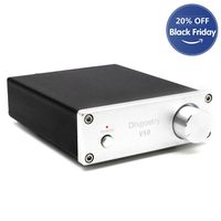 Dilvpoetry V50 HiFi Stereo Audio Amplifier TPA3116D2 2 Channel 50W x 50W Amp(Silver)