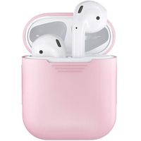 XYanXXX Shockproof Soft Silicone Protector Case Cover Shield for Apple AirPods Earphones Pink