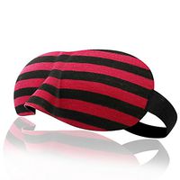 COGEEK 3D Soft Sleeping Eye Mask Padded Shade Cover Travel Relax Aid Blindfold (red Stripe)