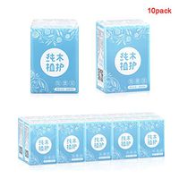 IVYRISE Paper Towels 8pcs/10pack Handkerchief Paper Packets Paper Towels Three Layers Portable Disposable Napkins Multifold Paper Towels