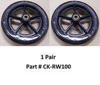 Wheels (Pair) 8" Black Rear for NOVA 307/309/319/339 Models with SN: KS (KONSUNG)