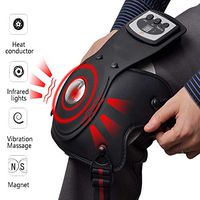 Knee Massager for Pain Relief, Infrared Heated and Vibration Magnetic Physiotherapy Rheumatic Osteoarthritis Arthrits Physical Therapy Instrument for Everyone