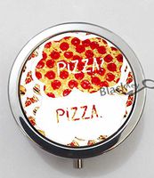 BlackKey Pizza Pizza 3-Compartment Decorative Pocket Gift Box Case Organizer for Pill, Color 1 -1039