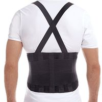 TOROS-GROUP Premium Lumbar Lower Back Brace and Support Belt - X-Small, Waist/Belly 29½" - 33½" Black