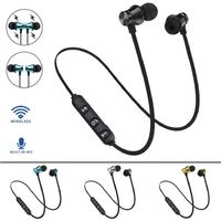 LiboboBT 4.1 Stereo Earphone Headset Wireless Magnetic in-Ear Earbuds Headphone (Black)