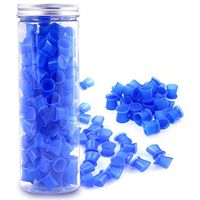 Tattoo Ink Caps Cups - 130Pcs/box blue Tattoo Ink Cups With Base,Tattoo Kits,Tattoo Supplies Tattoo Ink Caps for Tattooing Tattoo Ink Cups Disposable Small Pigment Cups(#13 Medium)