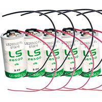 5x SAFT LS26500_WIRE Size C 3.6V 7700mAh Lithium Cell for Fleet Monitoring, Tracking Devices for Hunting Dogs, Carbon Monoxide Detectors, Intrusion Sensors, Emergency Backup