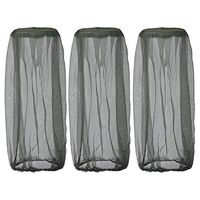 Mosquito Head Net | Extra Large Bug Face and Neck Shield | Insect Netting with Extra Fine Mesh | Ultimate Outdoor Protection from Bugs | Soft Fly Screen- a Must of Fishing, Camping, Hiking (3PC) US