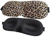 Meta-U 10Pcs 3D Contoured Sleep Eye Mask-Group Activity Organizer's Best Choice (Leopard)