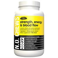 Gains in Bulk, NO Chews, Nitric Oxide Booster, 160 Vegetarian Chews