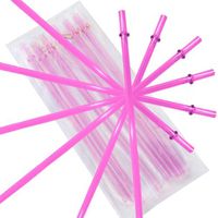 California Straw Pink Replacement Acrylic Straw Set of 6, Fits 16oz Tumblers
