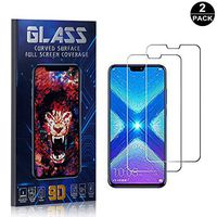 Bear Village Screen Protector for Huawei Honor 8X, Scratch Resistant 9H Hardness, Ultra Thin Tempered Glass Screen Protector Film for Huawei Honor 8X, 2 Pack