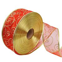 wsloftyGYd 200x5cm Glitter Ribbon Wrapping Bow Packaging Belt Xmas Decor Red