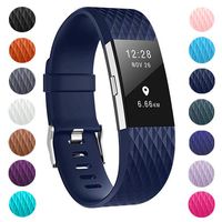 ZEROFIRE Bands Compatible for Fitbit Charge 2, Replacement Adjustable Sport Bands for Charge 2 Heart Rate Fitness Wristbands, Women Men, Small and Large