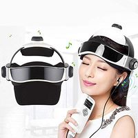 TXqueen Electric Head Massager Multifunctional Massage Helmet with Soothing Music and Air Pressure to Relax and Relieve The Headache