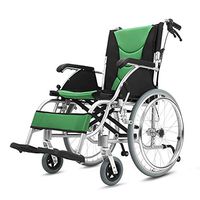 HSRG Portable Folding Wheelchair,Lightweight Transport Adult Wheelchair,Comfortable Disabled Wagon,Elderly Mobile Car