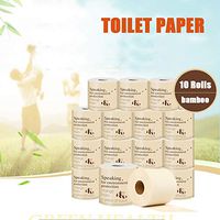10 Rolls 3-Ply Toilet Paper, Home Kitchen Enviro Friendly Recycled Toilet Tissue, Soft, Strong and Highly Absorbent Hand Towels for Daily Use (White)