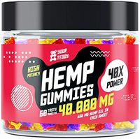Hemp Gummies - 40000 MG - Pain, Anxiety & Stress Relief with Premium Hemp Extract – Sleep Gummies for Insomnia  – Rich in Vitamins B, E & Omega 3-6-9 – Gummy Bears Made in USA