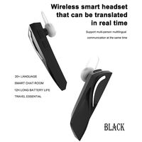 Smart Language Translator Device, Bluetooth Multi-Language Translation Headset, Colorfulworld 28 Languages Portable Wireless Business Earbuds for Learning Travelling Shopping Business Meeting (Black)