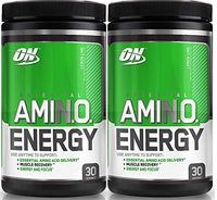 Optimum Nutrition Essential Amino Energy, Pack of Two 30 Servings (Lemon Lime 2 x 30 Servings)