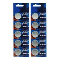 10pk Renata Coin Cell Battery CR2477 Lithium Replaces DL2477, CR2477