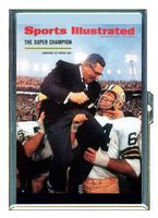 Vince Lombardi Green Bay Packers Double-Sided Cigarette Case, ID Holder, Wallet with RFID Theft Protection