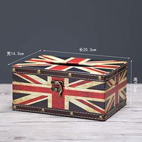 T-ZJHC European Creative car Tray Tray ktv Living Room Coffee Table Household Tissue Box, Cyan Short Rice Flag