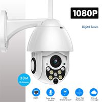 AINGOL Outdoor 1080P PTZ WiFi Security Camera, Wireless Pan Tilt Zoom Surveillance CCTV IP Weatherproof Camera with Two Way Audio Night Vision Motion Detection