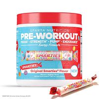 Sparta Nutrition Pre-Workout Fully Loaded Formula Supporting Energy, Mood, and Focus, Smarties Original Flavor, 20 Serving