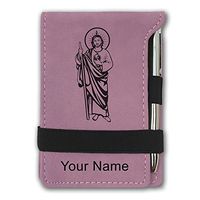 Mini Notepad, Saint Jude, Personalized Engraving Included (Pink)