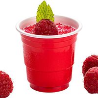 RW Base 2 oz Red Plastic Party Cup - 2" x 2" x 2" - 500 count box - Restaurantware