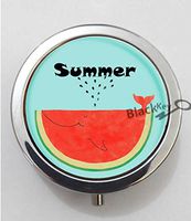 BlackKey Summer Season 3-Compartment Decorative Pocket Gift Box Case Organizer for Pill, Color 1 -825