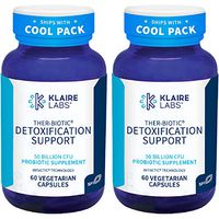 Klaire Labs Ther-Biotic Detoxification Support Probiotic - 50 Billion CFU The Original Hypoallergenic Probiotic for Support During Detox Programs, Dairy-Free (60 Capsules, 2 Pack)
