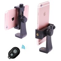 Ulanzi Phone Tripod Mount, Cell Phone Tripod Mount, Adapter - Compatible iPhone Tripod Mount, Tripod Phone Mount, 360 Degree Rotatable Holder with Remote for iPhone X 8 7 6 and More Phones