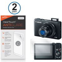 Canon Powershot S120 Screen Protector, BoxWave [ClearTouch Anti-Glare (2-Pack)] Anti-Fingerprint Matte Film Skin for Canon Powershot S120