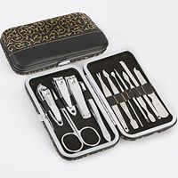 Magik 12PCS Pedicure/Manicure Set Nail Clippers Cleaner Cuticle Grooming Kit Case