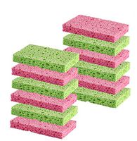 Cleaning Scrub Sponge by Scrub-it -Assorted Colors - Non-Scratch -12 Pack- Colors May Vary