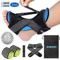 2020 New Upgraded Blue Night Splint for Plantar Fascitis, AiBast Multi Adjustable Ankle Brace Foot Drop Orthotic Brace for Plantar Fasciitis, Arch Foot Pain, Achilles Tendonitis Support for Women, Men