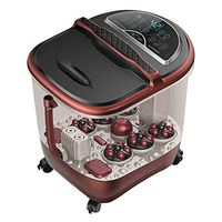 OUPAI Back Massagers Foot Spa Bath Massager with Heater, Foot Massage and Bubble Jets, Motorized Shiatsu Massage Ball, Rotatable Pedicure Stone, LED Display, Relief Stress Help Sleep Home Use Reliev