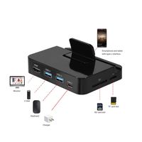 Yosoo Type-C to HDMI 4K Dock Charging Station USB3.0 Hub SD/TF Card Reader Support PD