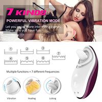 Rechargeable Heating Sucking Víbratör for Woman Nipple Sucker Clítoris Stimulator Tongue Lick Breast Enlarge Toys Tshirt