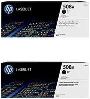 HP 508A (CF360A) Black Original Toner Cartridge, 2-Pack