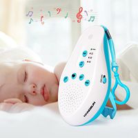 Hangsun White Noise Sound Machine for Baby Sleeping Sleep Soother Generator with 5 Soothing Aid Therapy Sounds, Voice Sensor, Portable Integrated Clip for Travel and Home Use