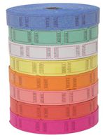 (4 Rolls of 2000 Tickets) 8,000 Total Blank Raffle Tickets (4 Assorted Colors)