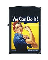 Zippo US Army Rosie The Riveter Black Matte Pocket Lighter