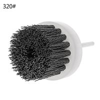 Wodwad 60mm Deburring Abrasive Steel Wire Brush Head Polishing Nylon Wheel Cup Shank (320Grit)